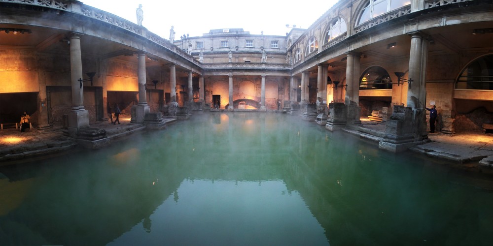 The Roman Baths in Bath (UK)